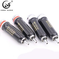 8pcs xssh 오디오 잭 하이 엔드 WBT 0102Ag 실버 hifi 도금 로듐 플래티넘 오디오 비디오 커넥터 tv 튜너 rca 출력 플러그 플러그