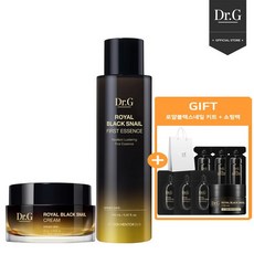 [닥터지] 로얄 블랙 스네일 크림 + 퍼스트 에센스 SET, 없음