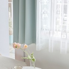 디망쉬암막레이스커튼창문세트