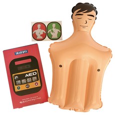 CPR 심박이 심폐소생술 풍선 언택트 교육 AED 하임리히법 소리탑재, 1개