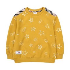 (백화점 상품) [닥스키즈2] [24FW] 전판 나염 맨투맨DUF10TM07M_MD 3779608, [00005]MUSTARD/150(12∼13y)