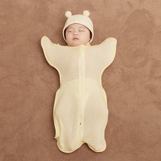 코넘 신생아 속싸개 스와들 메쉬 1+1, 4계절 베이지 4계절 베이지