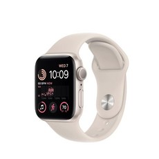 애플워치 SE(2세대) GPS 40mm 스타라이트 알루미늄 케이스와 스타라이트 스포츠 밴드 미국무료배송