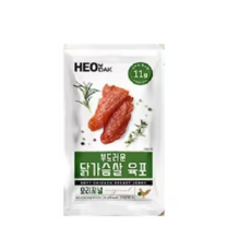 허닭 부드러운 닭가슴살 육포 오리지널 30g, 5개