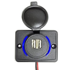 방수 시거잭 USB 급속충전기 QC 3.0 캠핑카 카라반 매립 시거잭소켓 USB, MGC-28, 2구, 1개