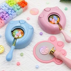 실링 왁스 전기 워머 아트 용 업사이클링 병뚜껑녹이기, 블루캣발 전기용광로세트(전기용광로+스푼+, 1개, 5. 블루 캣+고속충전헤드+전원코드