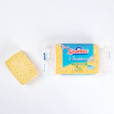 스폰텍스 드라이 셀룰로스 스펀지 2 트레디션 수세미, 2개입, 1개