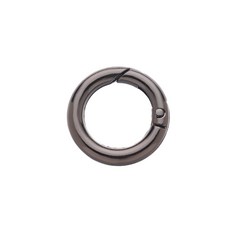 스프링 푸시 도금 2/5PCS O 링 게이트 가방 스냅 아연 벨트 10/12/16/19MM 라운드 버클 클립 걸쇠 합금, 1.2CM, BLACK5PCS, 5개