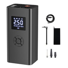 휴대용 자동차 자동 압축기 타이어 팽창기 스마트 에어 펌프 오토바이 자전거 및 공 150PSI, Type A, 1개