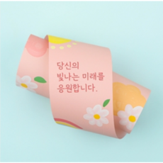 수능 띠지 (무지개) 25장 / 응원 합격 포장 데코 띠, 1개