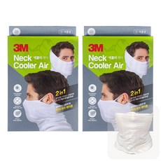 3M 넥쿨러 에어 2개입(1+1) 여름 스포츠 바라클라바 & 넥쿨러 2in1 멀티스카프 / Summer Neck Cooler Air 2EA