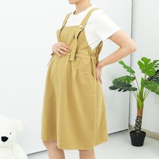 [50%할인+추가할인] 피셔프라이스 임부복 멜빵 원피스 카키