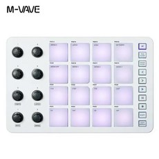 런치패드 미디컨트롤러 MVAVE SMCPAD LaunchPad USBC 및 휴대용 디자인 무선 MIDI 초보자에게 적합