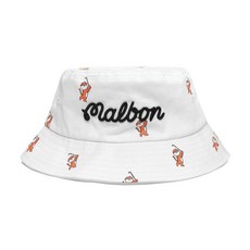 말본 타이거 버킷 올오버 프린트 버킷햇 화이트 MALBON Tiger Buckets All Over Print Bucket Hat M-7886-WHITE WHITE One Size 상품 이미지