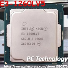 LGA1151 프로세서 E3 인텔 2.90GHz E3-1260LV5 제온 1260L E3-1260L 코어 쿼드 V5 8M V5 45W CPU