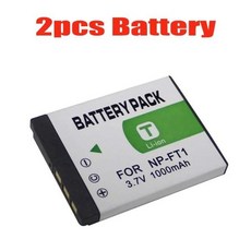소니 DSC-M1 DSC-M2 DSC-T10 DSC-L1 DSC-T1 DSC-T3 DSC-T5 DSC-T10 DSC-L1 카메라용 배터리 NP-FT1 NP FT1, 01 2Pcs Battery