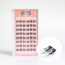 미즈번 노글루 아이돌 래쉬 글루가 필요없는 2D 포인트 원터치 속눈썹연장 8줄