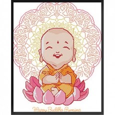 동자승보석십자수