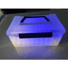 52구 UV LED 에기 축광 태클박스 보조배터리 포함