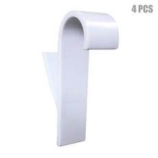 온수 타월 용 행거 라디에이터 레일 목욕 후크 홀더 옷걸이 스카프 행거 SEC88, 화이트 4PCS