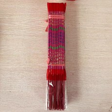 칠나무 제사향 법당 관음 재신 기도향 가정용 단향 18개입, 레드(60cm), 5개