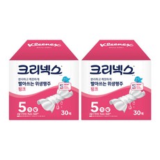크리넥스 빨아쓰는 위생행주 핑크 45매 2롤 3개, 핑크점보30매