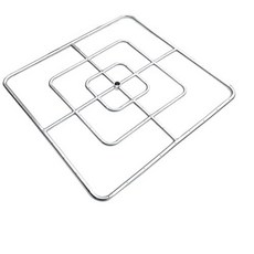 onlyfire 30-inch Stainless Steel Square Fire Pit Burner Triple Ring, 1개