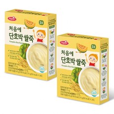 베베스트 처음에 쌀죽 2종(흰쌀죽or단호박쌀죽) 택1, 2개, 45g - 처음에흰쌀죽