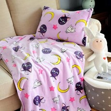 카드캡터체리 루나 극세사 무릎담요 낮잠이불, 담요 1.5 * 2 미터; 1kg_아름다운 소녀 Luna Cat-Purple