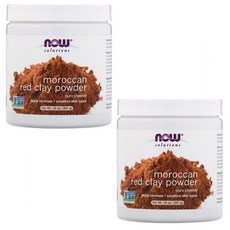 나우푸드 솔루션즈 모로코 레드 클레이 파우더 Moroccan Red Clay Powder 14oz(397g) 2팩, 1개, 1개
