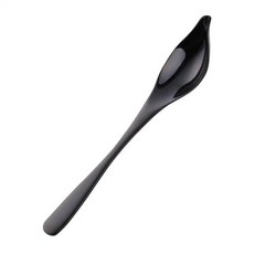 긴 손잡이 오리 입 소스 스푼 국자 식기 조리 도구 커피 요리사 미니 케이크 장식, 7. Black, 1개