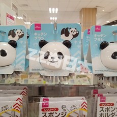 다웅상점 DAISO 주방용 세탁 냄비 그릇 큐티 베어 고양이 멀티, 주방 키친 세척솔 （팬더 ）3402
