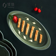 others 가 백 세라믹 더 블 귀 그라탱 판 직사각형 불판 천 층 베 이 킹 가정용 오븐 전자레인지 연꽃잎 330 mm, 상세페이지 참조