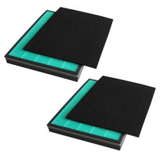 COWAY 공기 청정기 AP-1009CH AP-1008DH AP-1012GH AP-4072DH 액세서리 2X 탄소 섬유 필터, [01] black green