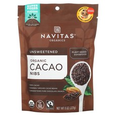 Navitas Organics 유기농 카카오 닙스 8 oz (227 g), Navitas Organics 유기농 카..., 227g, 1개