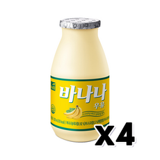푸르밀 바나나우유 생과즙함유 225ml x 4개