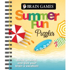 Brain Games - Summer Fun Puzzles: Relax Unwind and Give Your Brain a Vacation Spiral, Publications International,..., English, 9781640307339