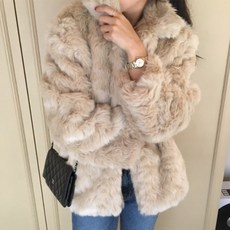 가을 겨울 소프트 인조 퍼 자켓