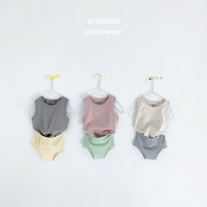 디그린 말랑세트 언더웨어 아동 런닝 팬티 세트