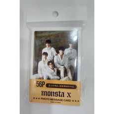 MONSTA X 몬스터엑스 굿즈 포토 메세지 카드 56장세트 - 최강몬스터즈유니폼