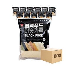 고려 블랙푸드 미숫가루 1KG x12개 (1박스), 12개