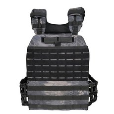 Chaleco de asalto de Combate armadura corporal para deportes al aire libre táctico Molle portador de, 크립 텍 블랙