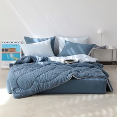amante Basic Plus雙色絎縫棉被, Blue&Soft Blue