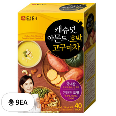 담터 캐슈넛 아몬드 호박고구마차, 18g, 40개입, 9개