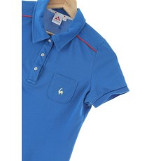 W(M)르꼬끄 반팔 카라 티셔츠 블루 골프 면74