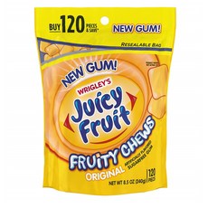 Juicy Fruit Gum Chews Original Sugarfree 리글리 쥬시프루트 프루티츄스 오리지널 무설탕껌 120피스 2팩 미국 해외 캐나다 금연 리뷰추천 브랜드 직구