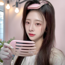 니즈헤어 앞머리 뿌리 볼륨 집게핀 3핀 + 6핀, 1세트, 연핑크
