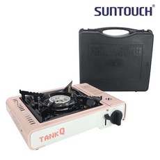썬터치 TANKQ 클래식 휴대용 가스레인지 캠핑용 가스버너 ST-9200(화이트&핑크), 1개