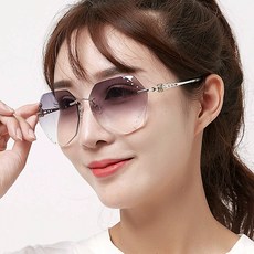 무테 선글라스 여 데끼 큐빅 빈티지 운전자 패션 빅 프레임 다각형 88003