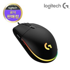로지텍 G102 2세대 LIGHTSYNC 게이밍 유선마우스, 0 (국내정품 벌크) BLACK